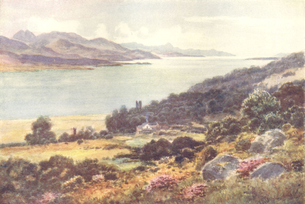 IRELAND. Munster. Kenmare Bay, from Templeone. Cottage. c1912 old print